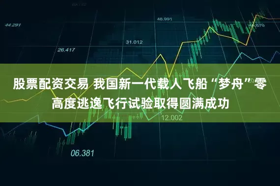 股票配资交易 我国新一代载人飞船“梦舟”零高度逃逸飞行试验取得圆满成功