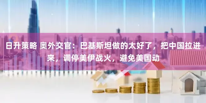 日升策略 奥外交官：巴基斯坦做的太好了，把中国拉进来，调停美伊战火，避免美国动